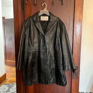 Genuine leather coat